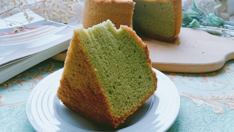 #绿色美食#菠菜戚风蛋糕（超详细）,高颜值，高营养。