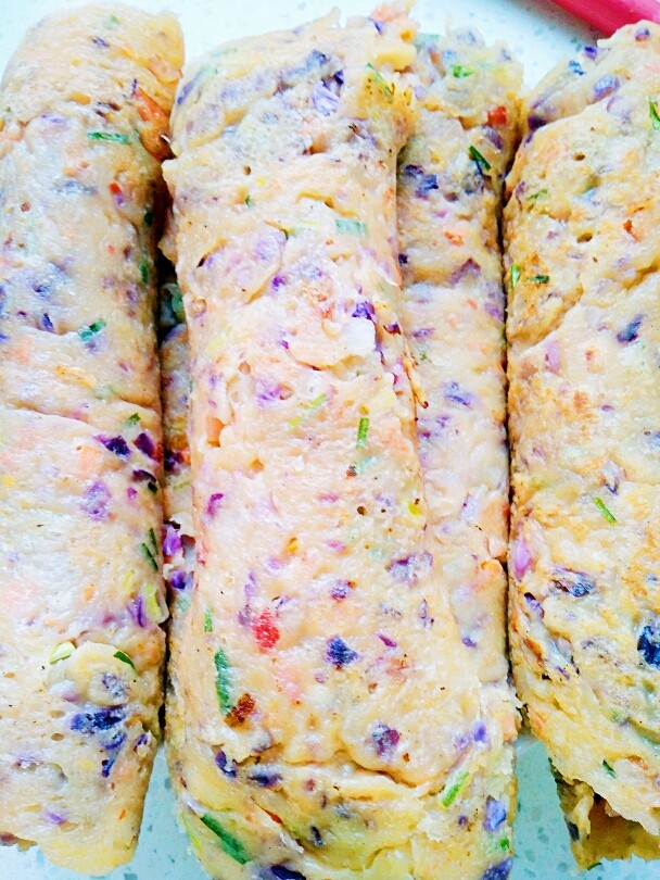 早餐+紫甘蓝卷饼