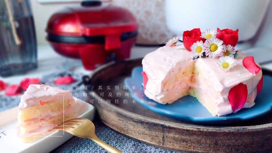 粉红少女心蛋糕