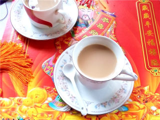 秋冬季养胃暖身最佳饮品--姜枣奶茶,成品图