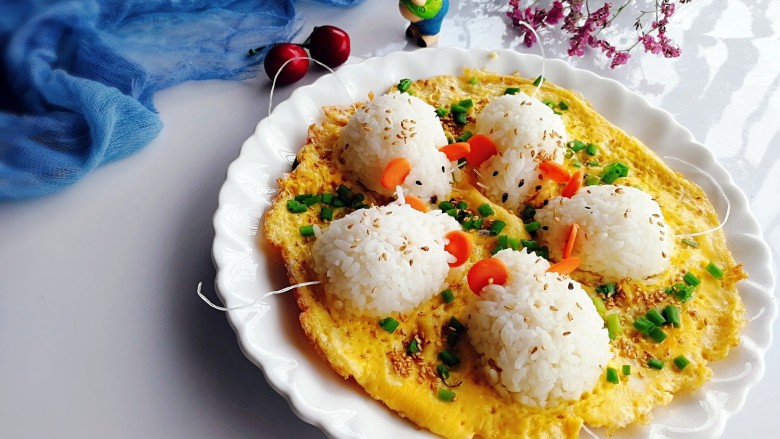 剩米饭百种做法+小老鼠抱蛋煎饭团