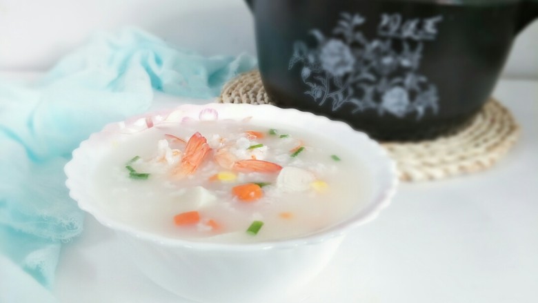 海鲜砂锅粥(宝宝辅食)