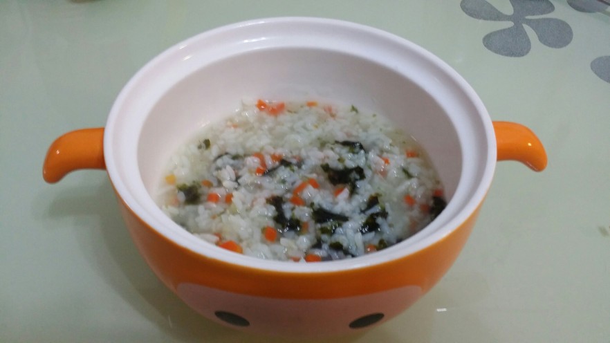 辅食：银鱼海苔粥