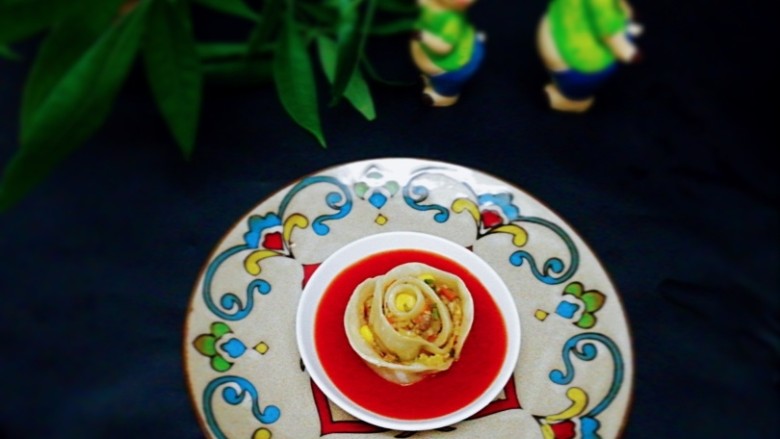吃掉一朵花+玫瑰蒸饺,成品图