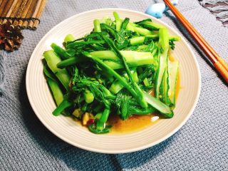 绿色美食蒜蓉菜苔,家常口味！欢一起探讨美食制作！