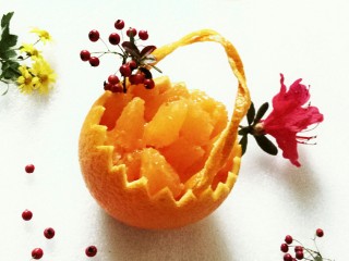 香橙小花篮,成品图