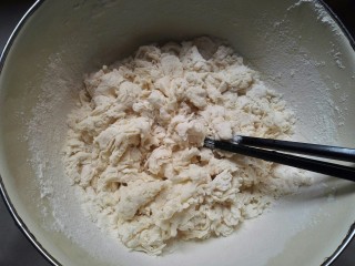 糖醋菜+素糖醋排骨,用筷子搅拌成絮状。
