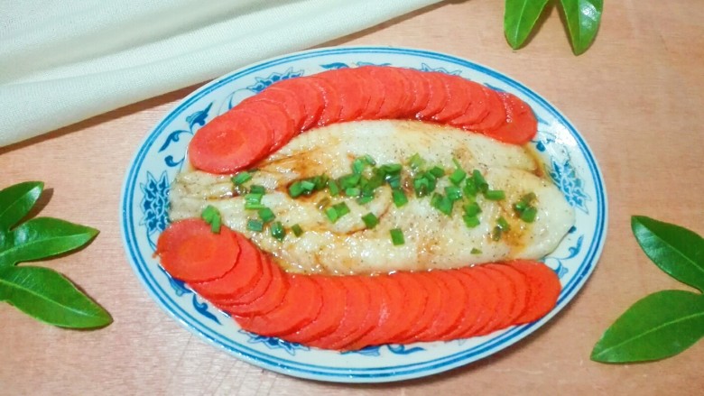 胡萝卜夹巴沙鱼