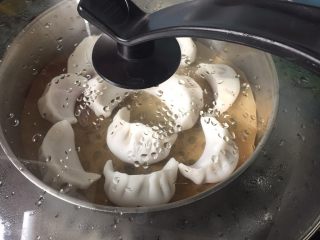 水晶饺子,弄好后，锅里烧开水，放入锅里大火蒸10分钟就好了，下面垫上油纸，没有可以用胡萝卜切成片垫在饺子下面也行，我用的是油布