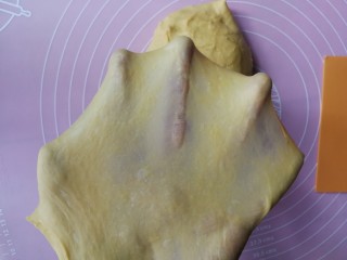 最爱面包+南瓜吐司,再次启动厨师机和面，至面团能拉出坚韧不易破的手套膜
