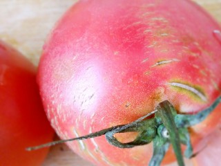 百香果蔬汁,西红柿洗干净控水备用