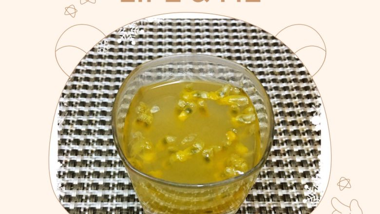 #感恩节食谱#DIY蜂蜜百香果汁🍹