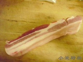 猪肉白菜炖粉条 ,准备五花肉