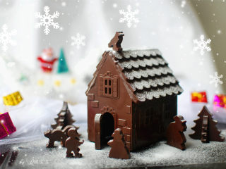 【圣诞节】巧克力圣诞屋,成品图