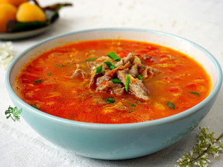 番茄肥牛卷,这是多汤的版本，可以根据自己的需要调整放水的量。