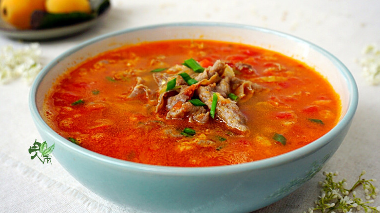 番茄肥牛卷,这是多汤的版本，可以根据自己的需要调整放水的量。
