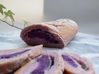 紫薯麻薯软欧,软糯可口