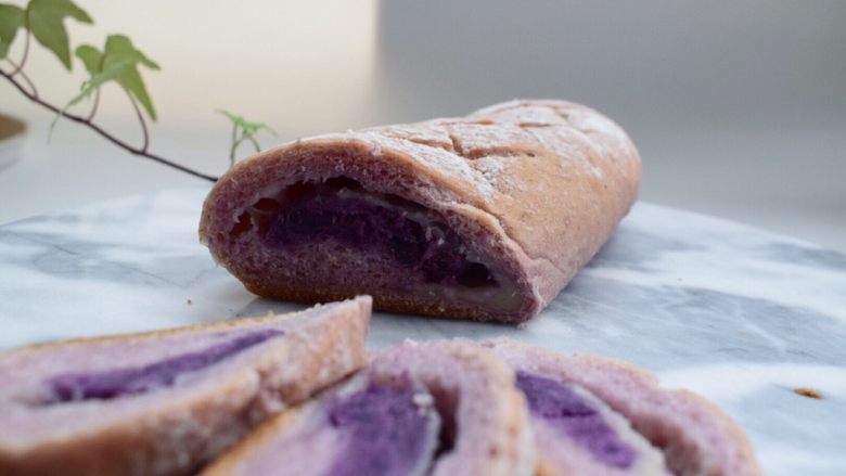 紫薯麻薯软欧,软糯可口