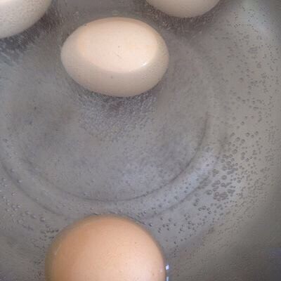 啤酒卤蛋,1.把鸡蛋洗净放入锅中大火煮沸后转中小火慢煮