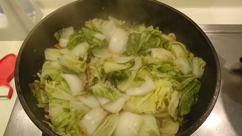 台式鹵白菜,白菜熟透了。