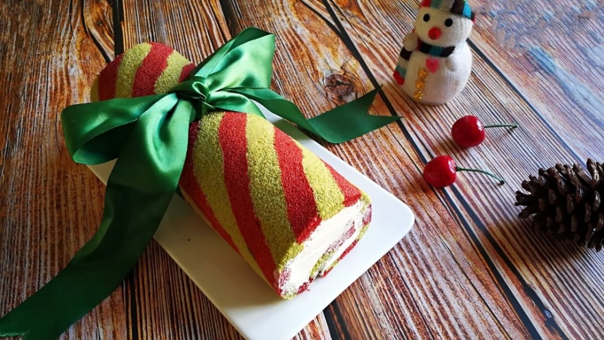 浓浓圣诞气息的—蛋糕卷