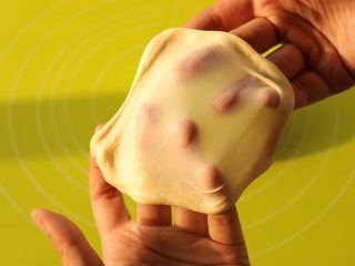 小乌龟菠萝包,直到拉出薄膜