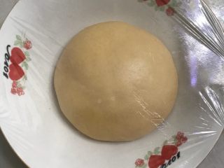 南瓜黄豆粉小餐包,6拿出来整圆放进大碗里，盖上保鲜膜送进发酵箱，温度调节在28度进行一发。