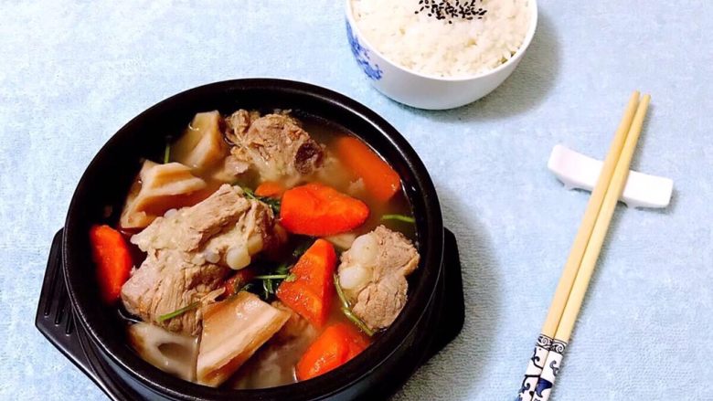 排骨时蔬汤,这样的美味是大米饭的完美标配
