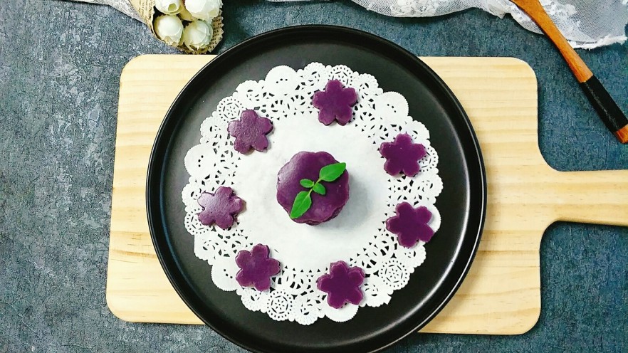 紫薯马蹄糕