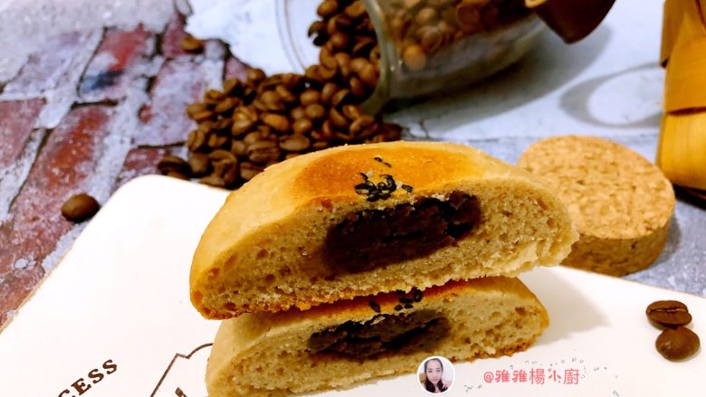 可可日式面包（黑豆沙）,成品图