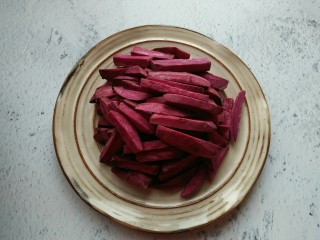紫薯条,切条