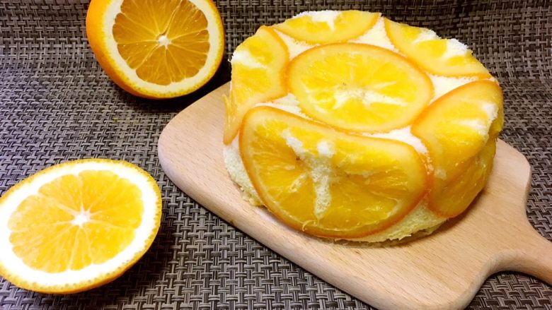 橙香蛋糕（6寸）,成品图
