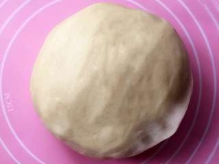 蘑菇小面包,面团盖上保鲜膜，放入烤箱，发酵至两倍大，温度控制在30度左右，旁边放一碗温水。