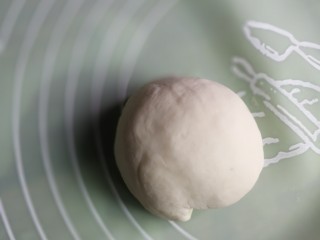菠菜素饺子,取出面团，揉均匀后整形成条状