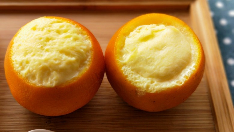 香橙牛奶蒸蛋