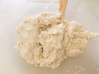 迷你葱油饼,将100ml开水多次倒入面粉中，倒一部分，用筷子搅拌一会，直至面粉成絮状