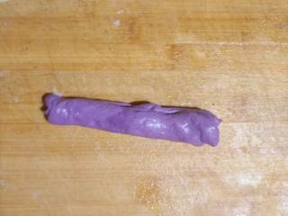 红薯紫薯发面饼,卷小卷
