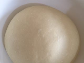 玫瑰花酱面包,揉好的面团稍微整成光滑的圆形开始发酵，一发温度26-28度，时间看状态