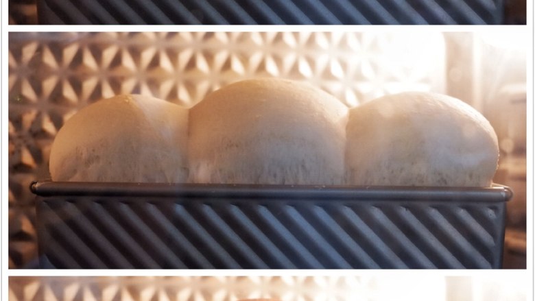 炼奶吐司,200度上下火预热烤箱。转180度，烤45分钟左右。 10分钟左右观察上色记得盖锡纸