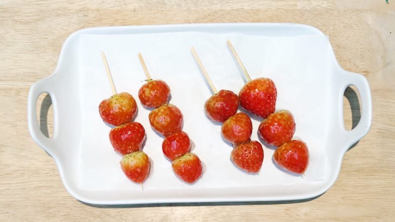 草莓🍓糖葫芦,成品啦