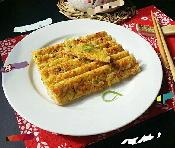 白胡椒鸡蛋米饭饼