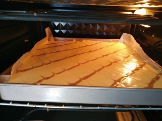 红枣酸奶戚风蛋糕,烤箱在打发蛋白时提前预热，125°上下65分钟，预热后放入烤箱中层