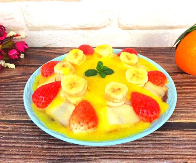 百变水果+水果果汁豆豆沙