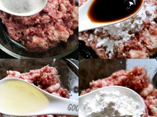 金针菇肉馅饺子,肉沫加盐，蚝油，食用油，生粉！