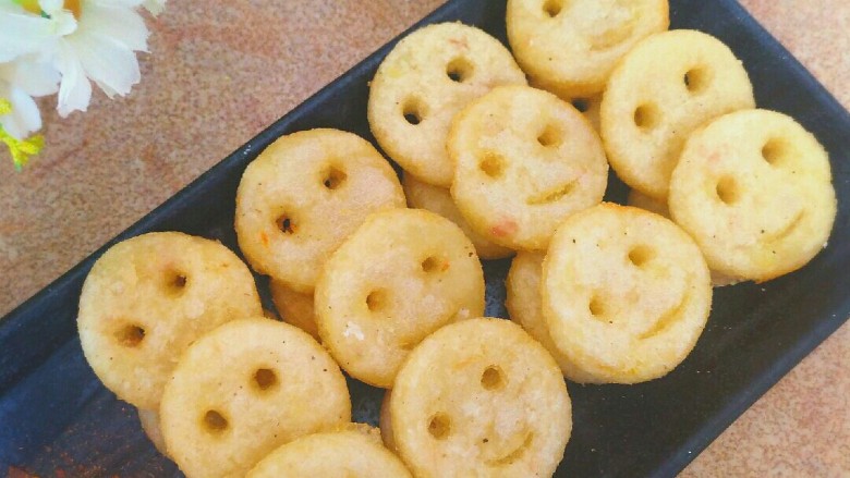 笑脸土豆饼,成品图