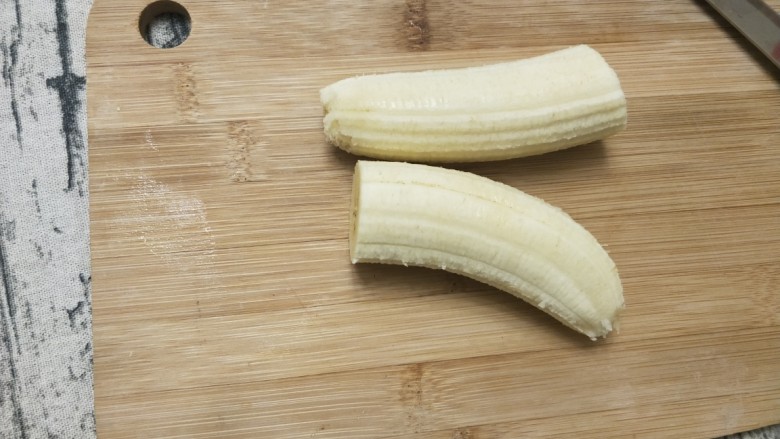 懒人版香蕉派,香蕉切断