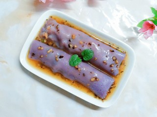 紫薯干虾仁肠粉