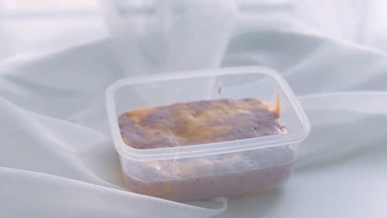 #宝宝辅食#南瓜紫薯发糕 10M+,放入温暖处发酵至两倍大