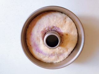 双薯发糕（红薯➕紫薯 揉面版）,醒发到之前的2倍大就可以了。