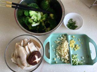 我爱蒜蓉系列➕蒜香鲍汁杏鲍菇,食材准备好了😛